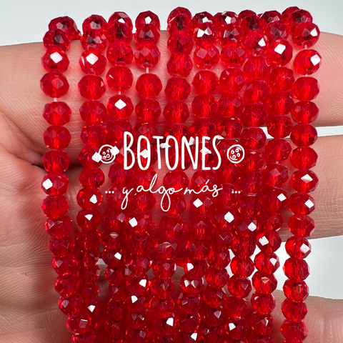 CRISTALITOS - 4X3.5MM- PAQUETE X 10 TIRAS (COD: 2941) REDONDO