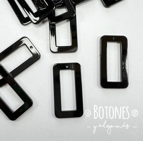 DIJE DE ACRILICO - RECTANGULO 22X33MM (COD: 2473)