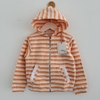 CAMPERA CRAYON T. 3 AÑOS ALGODON RUSTICO RAYAS NARANJA *DETALLE