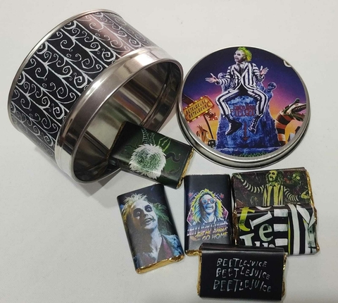 Lata con Chocolates BeetleJuice