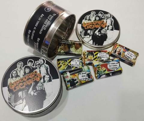 Lata con Chocolates Esperando la Carroza