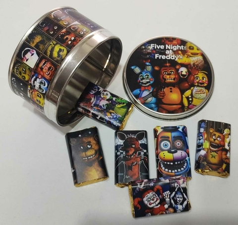 Lata con Chocolates Five Nights at Freddy’s FNAF