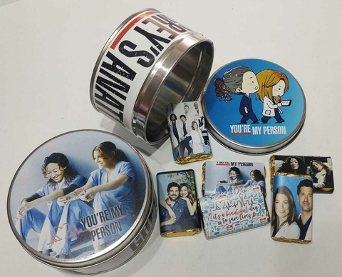 Lata con Chocolates Greys Anatomy