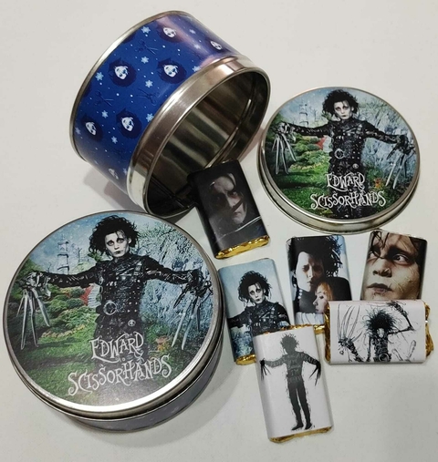 Lata con Chocolates El Joven Manos de Tijera