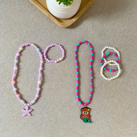 Kit Colar e Pulseira Sereia/Estrela