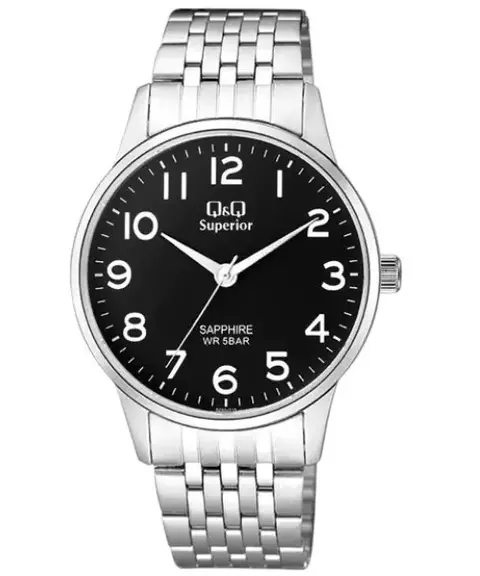 Reloj Q&Q S280J215Y – Hombre 40mm Esfera Negra Acero - comprar online
