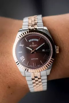 Reloj Kosmo 583s-7 Bicolor Plata y Oro Rosado