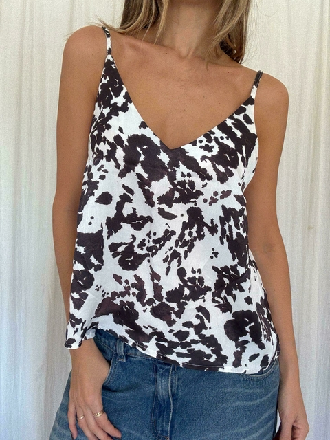 Musculosa Cow Seda - comprar online