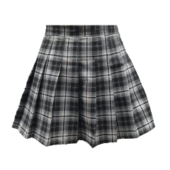 Falda Pollera Tableada Escocesa Gris en internet