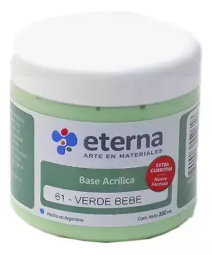 Base Acrilica Eterna Verde Bebe 61 200ml - comprar online