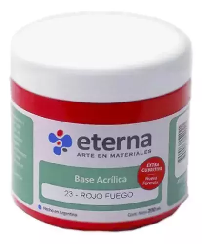 Base Acrilica Eterna Rojo Fuego 23 200ml - comprar online