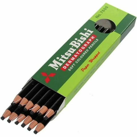 Lápis Dermógrafo-Mitsubishi Preto - 1 unidade