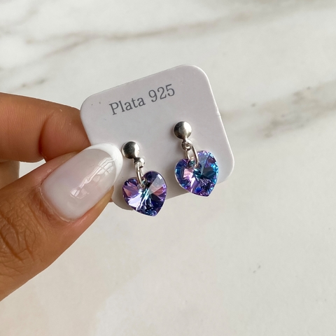 Aros Cristales De Austria (Sw) Corazon 10 Mm VITRAL LIGHT