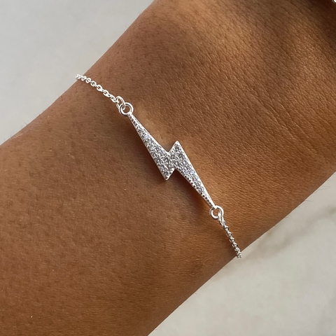 pulsera centro rayo con cubics (cod p138)