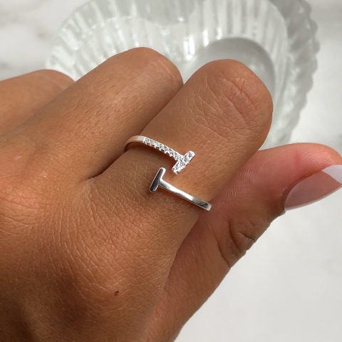 anillo regulable tifanny con cubics (cod an292)