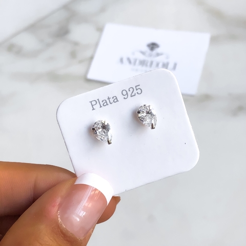 aros pasante cubic gota (cod ar269)