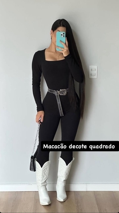 Macacão Canelado - Mavi Moda Feminina