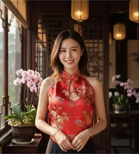 Frente única Vermelha Flor da Fortuna - comprar online