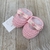Kit Sapatinho de Tricô Sandália Sunny - Rosa - Sandália e Faixinha - Baby Amore Saídas de Maternidade