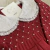 Vestido de Tricô Menina Pérola - Vermelho - Vestido e Calça - Baby Amore Saídas de Maternidade