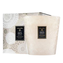 VELA SANTAL VANILLE VIDRIO GRANDE - comprar online