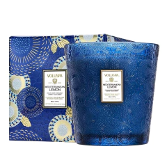VELA MEDITERRANEAN LEMON VIDRIO GRANDE - comprar online