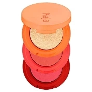 KAJA BEAUTY - BOUNCY MATTE SHIMMER EYESHADOW TRIO | POPPY CHAMPAGNE