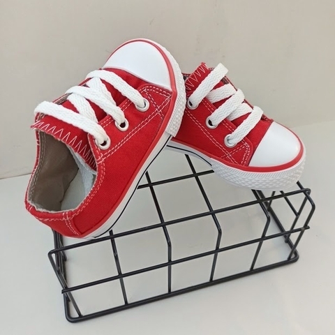 ZAPATILLAS BAJITAS LONA ROJAS- SALDO SIN CAMBIO - comprar online