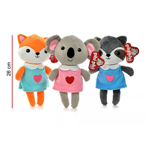 PHI PHI TOYS ANIMALES VESTIDOS 26 CM X 1 UNIDAD 1701