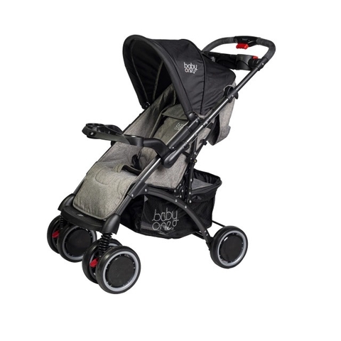BABYONE LITE RIDER MANIJA REBATIBLE DAKAR GRIS MELANGE NEGRO