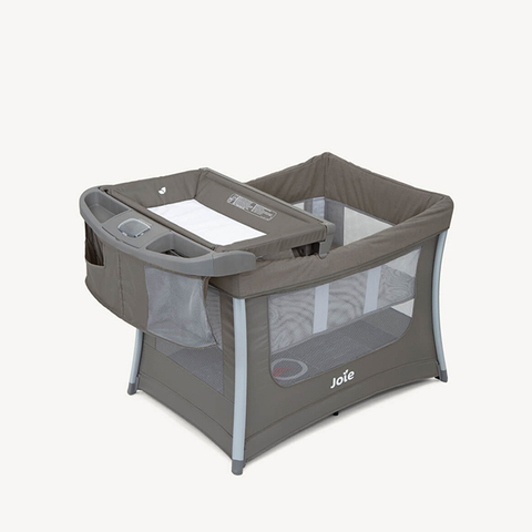 JOIE CUNA ILLUSION NICKEL CON CAMBIADOR PLEGABLE - comprar online