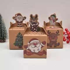 Caja kraft Navidad. 2 diseños disponibles. Precio por unidad. - comprar online