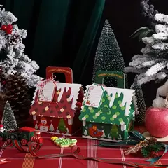 Caja casita verde. Precio por unidad. en internet