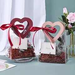 Bolsa pvc cristal manija cuerina corazón. 3 colores disponibles. Precio por unidad - comprar online