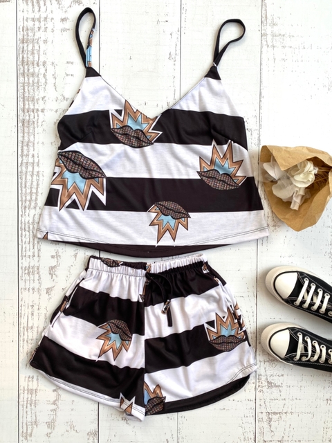Conjunto Bali rayas