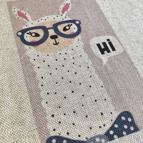 Género sublimado para bordar | Diseño Llama Hi