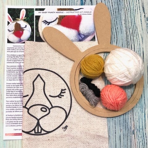 Kit de Bordado "Conejo" - para My Baby Punch Needle #4