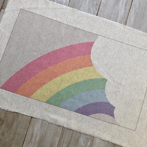 Alfombra Chica para Bordar | Diseño Rainbow