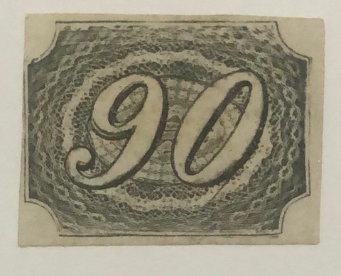 Brasil Nº 07 Numeral 90 inclinado N.