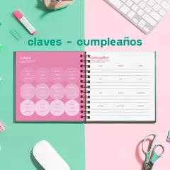 Imagen de AGENDA SEMANAL 2026 CUADRADA JARDÍN NOCTURNO
