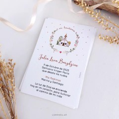 ESTAMPITA BAUTISMO JULIA CAPILLA - Lorenza Diseño