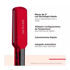Planchita Color Rojo Placas De Titanio - Revlon - tienda online
