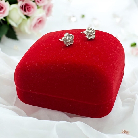 ART 90-2 Aros Pasantes Rosas Premium Plata 925 (SIN ESTUCHE) - comprar online