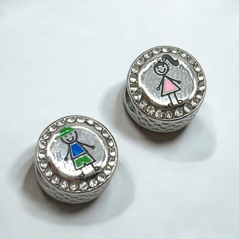 PAN-4 Dije Charm "Nena / Varon Premium" - Variedad de Modelos Acero Quirúrgico 316L