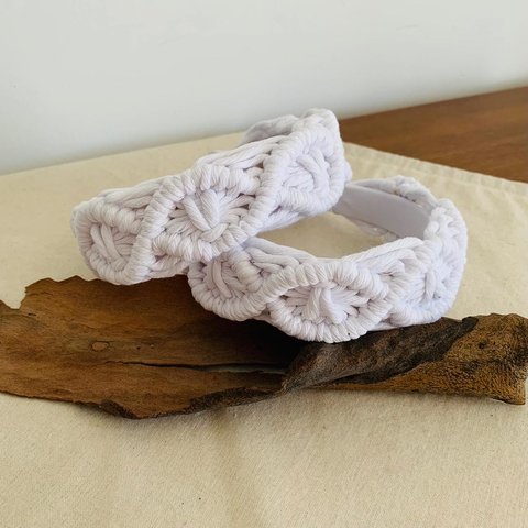 Vincha Macramé Blanca