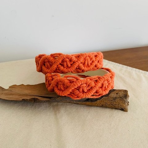 Vincha Macramé Naranja