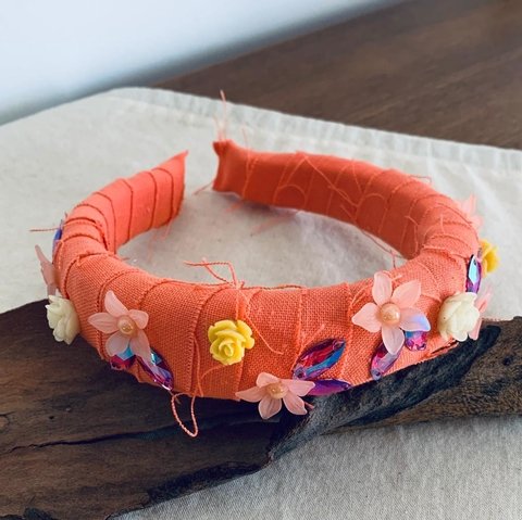 Vincha Spring Coral