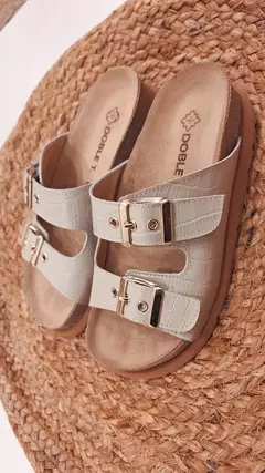 ROSA CROCO NATURAL - Doble T