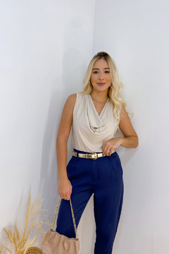 Calça Alfaiataria Bruna - azul - Simplé