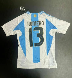 Camiseta adidas Argentina HeatRdy Titular Cuti Romero 13 Parche Campeon 2024 2025 3 Estrellas Match - comprar online